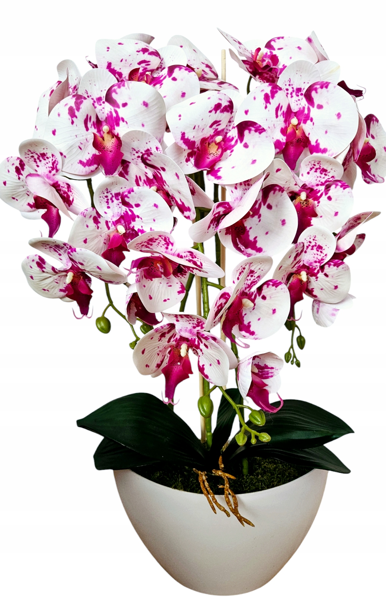 Storczyk Sztuczny Kwiaty Orchidea 3P guma jak żywy
