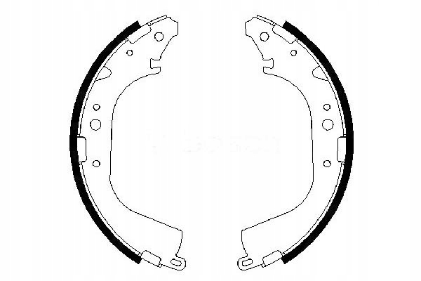 BOSCH КОМПЛЕКТ - КОМПЛЕКТ СКОБ ТОРМОЗНЫХ 44956001