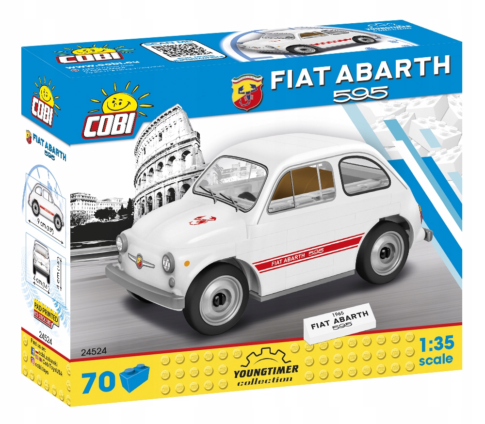 COBI 24524 SAMOCHÓD FIAT ABARTH 595 KLOCKI Marka Cobi