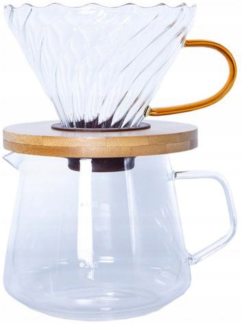 Levně Kávovar 400 ml skleněný s dripem, sada