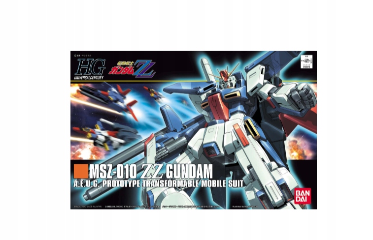 Bandai Model k sestavení Gundam Gunpla Hguc 1/144 MSZ-010 Zz Gundam 79546