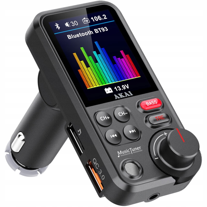 

Transmiter Fm Bluetooth Sd Akai FMT-93BT