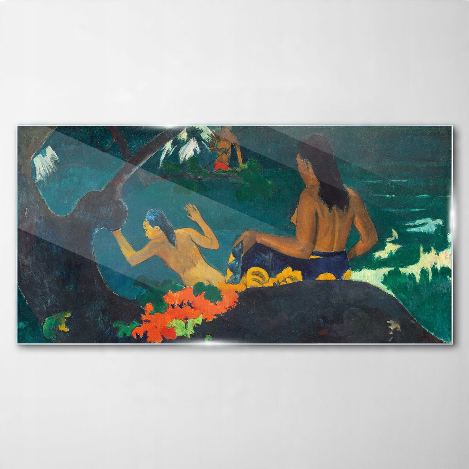 

Obraz na ścianę szkło Tahiti tubylcy drzewa 140x70