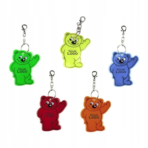 

Odblask Brelok Miś Bear brelok breloczek z Logo