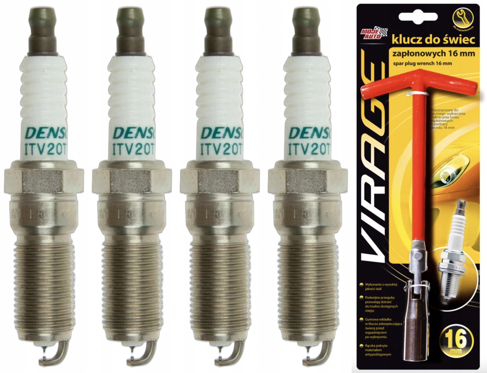 DENSO ITV20TT ŚWIECA ZAPŁONOWA + klucz do świec 16mm