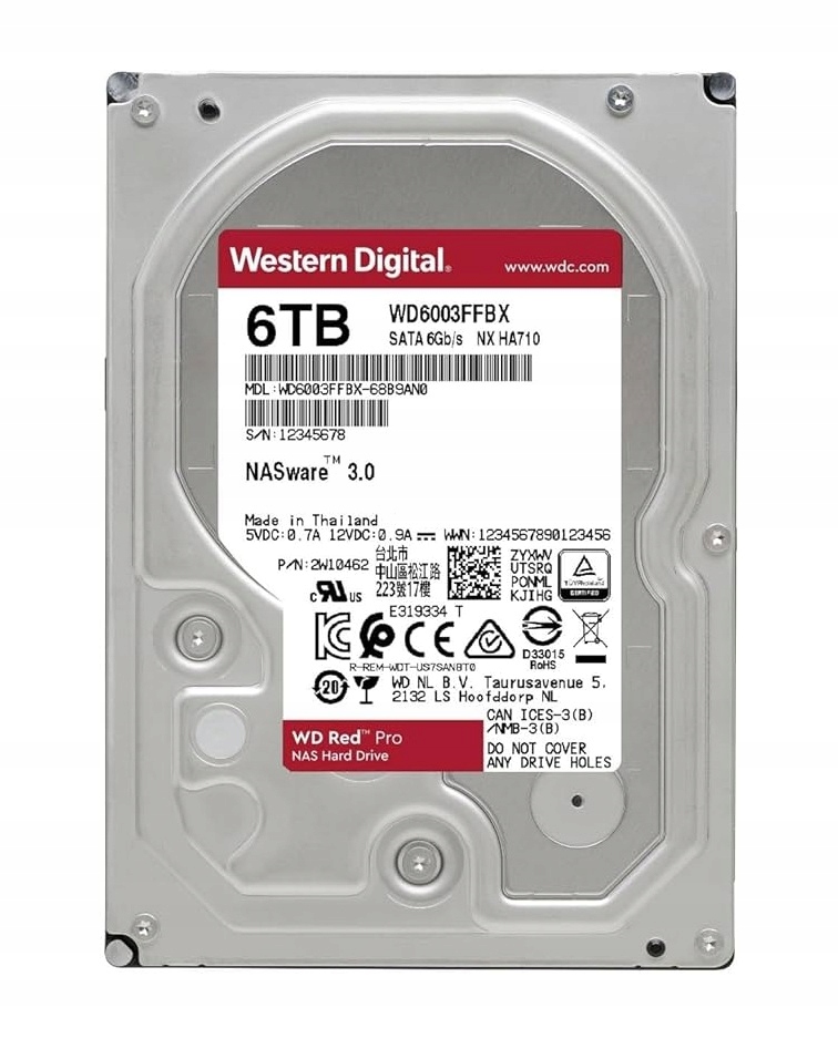 Pevný Disk Wd Red WD6003FFBX 3.5" Sata