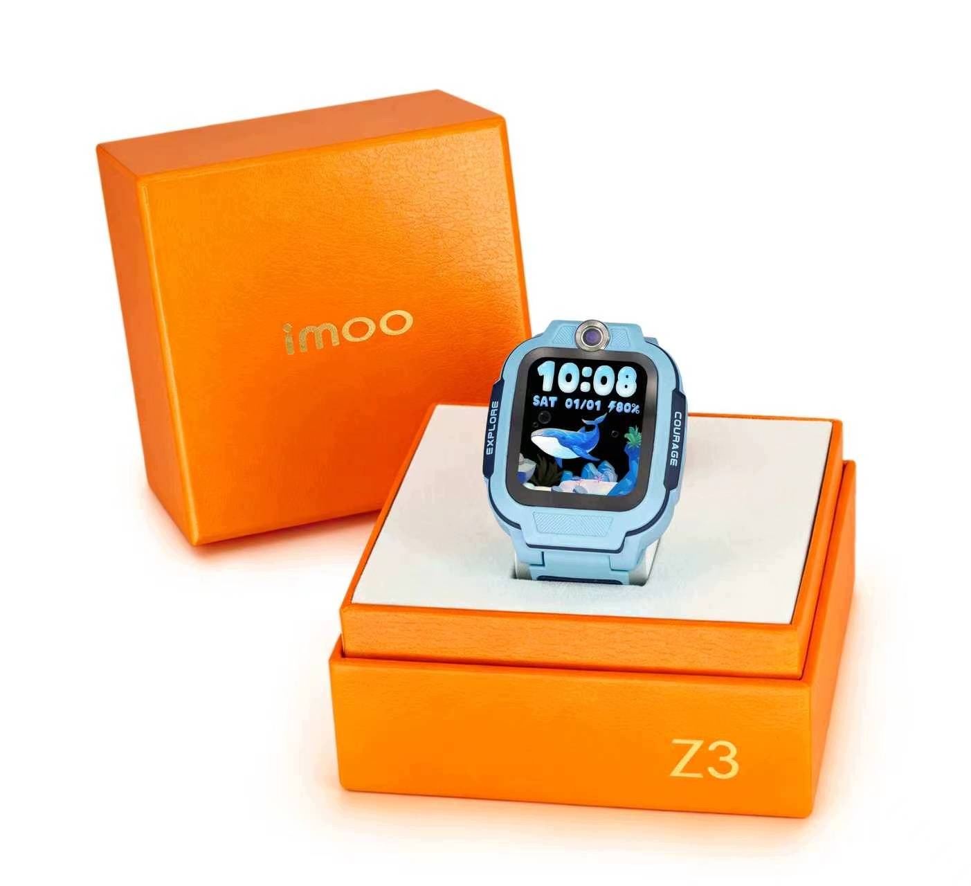 Smartwatch zegarek dla dzieci imoo Z3 niebieski,Wersja prezentowa