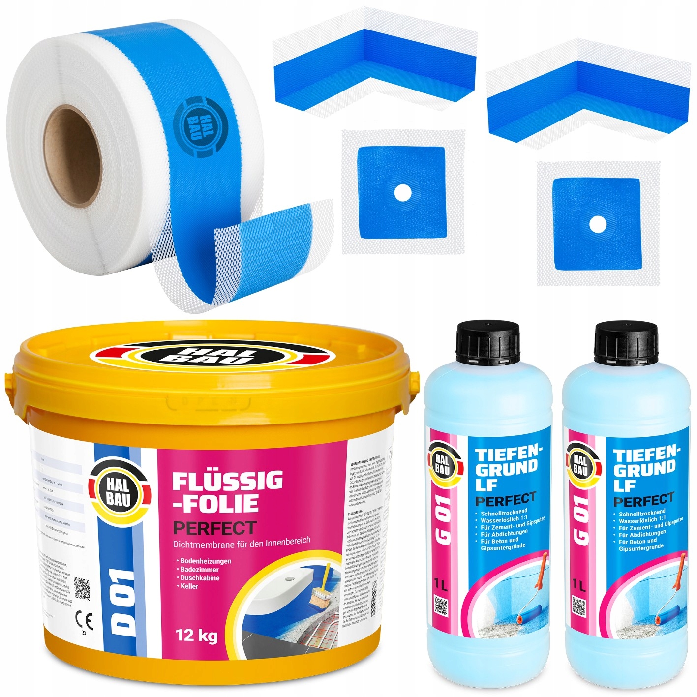 Fólie v tekutém stavu Sada 12 kg Páska 10 m Hydroizolace