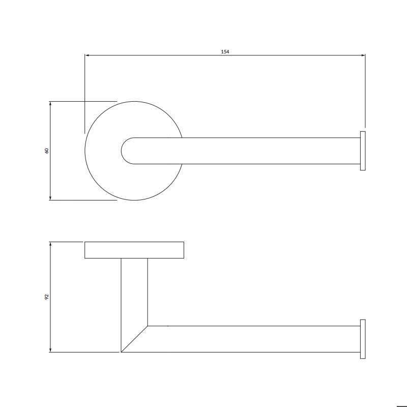 Wieszak na papier MODERN PROJECT - miedź Kod producenta MP60510CP