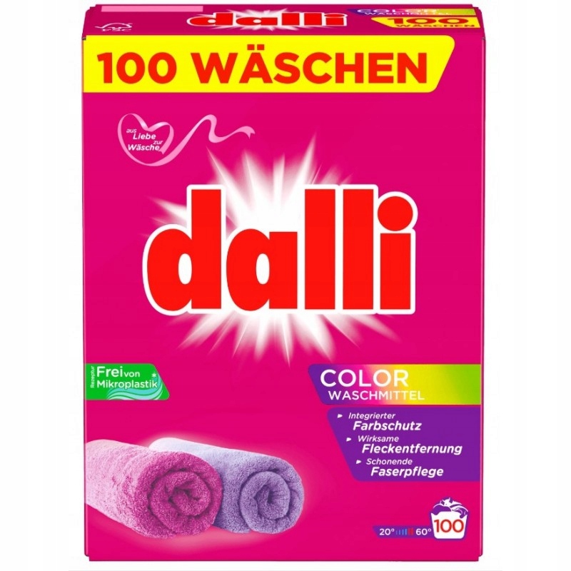 Levně Prášek na praní Dalli Color 100 praní 6 kg
