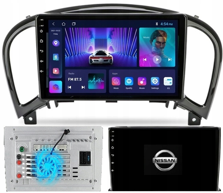 Radio Nawigacja Gps Android Nissan Juke 2010+ Kamera+wentylator 2/64GB