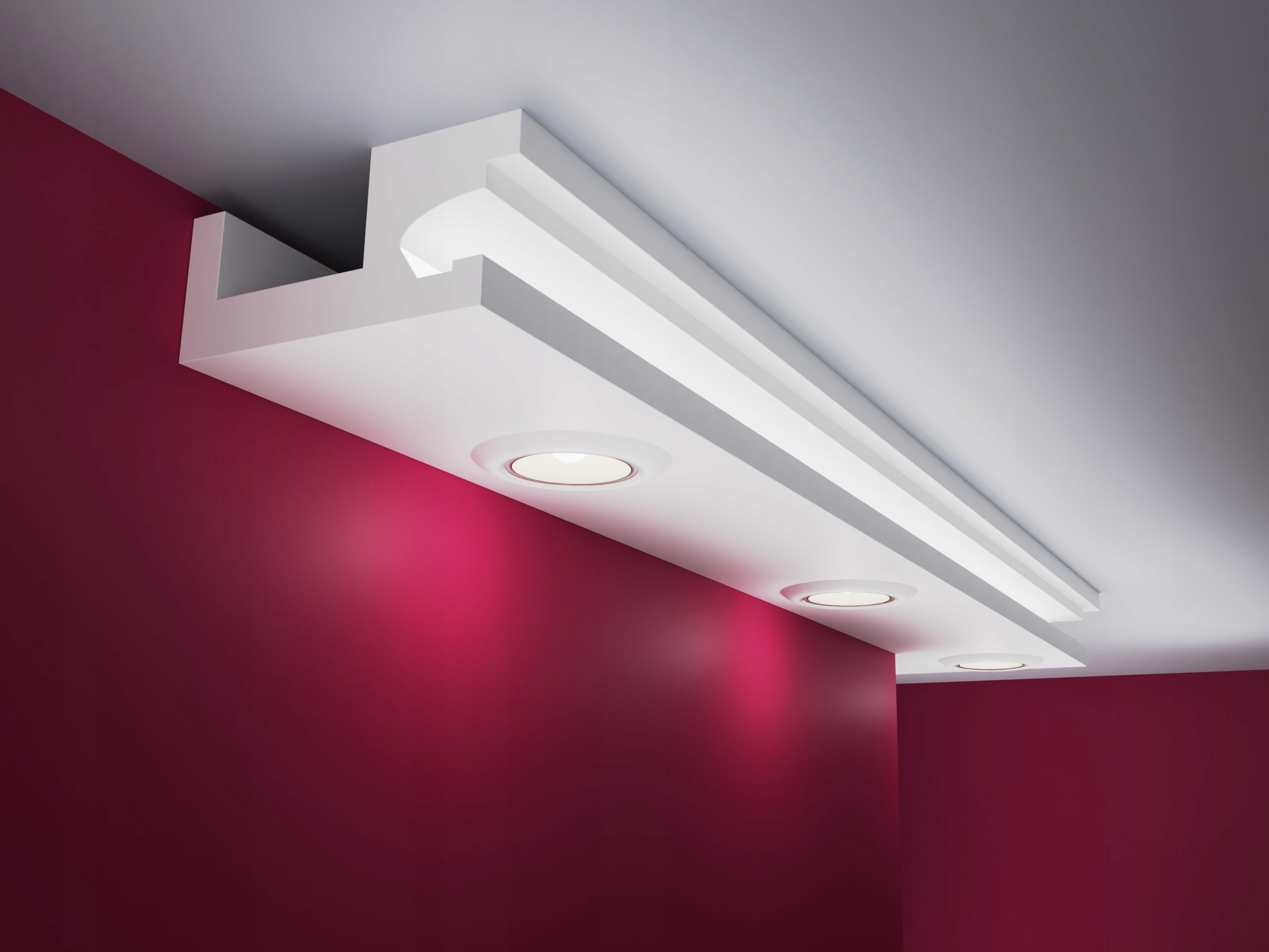 ELHARE Sufit Podwieszany LED Gzyms Halogenowy LH9A Marka ELHARE