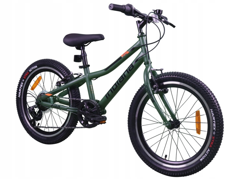 Rower dziecięcy Indiana Figo 20 cali dla chłopca Oliwkowy