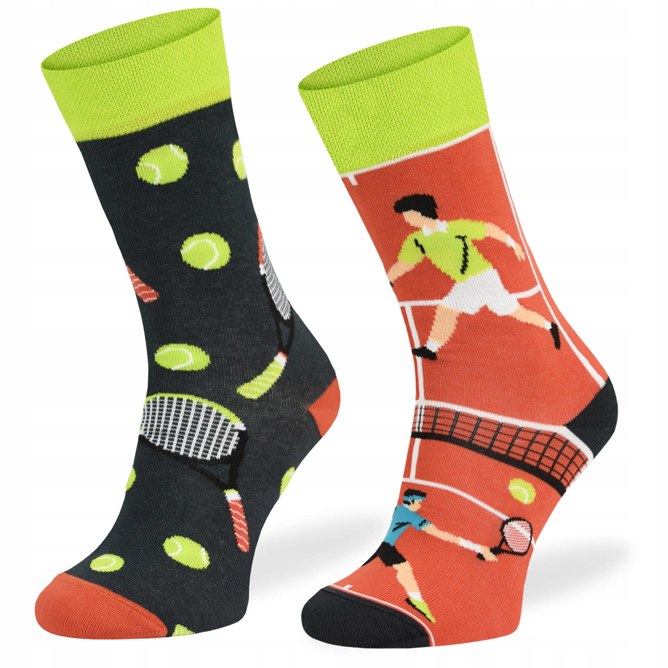 

Kolorowe skarpetki bawełniane wzór Tenis casual