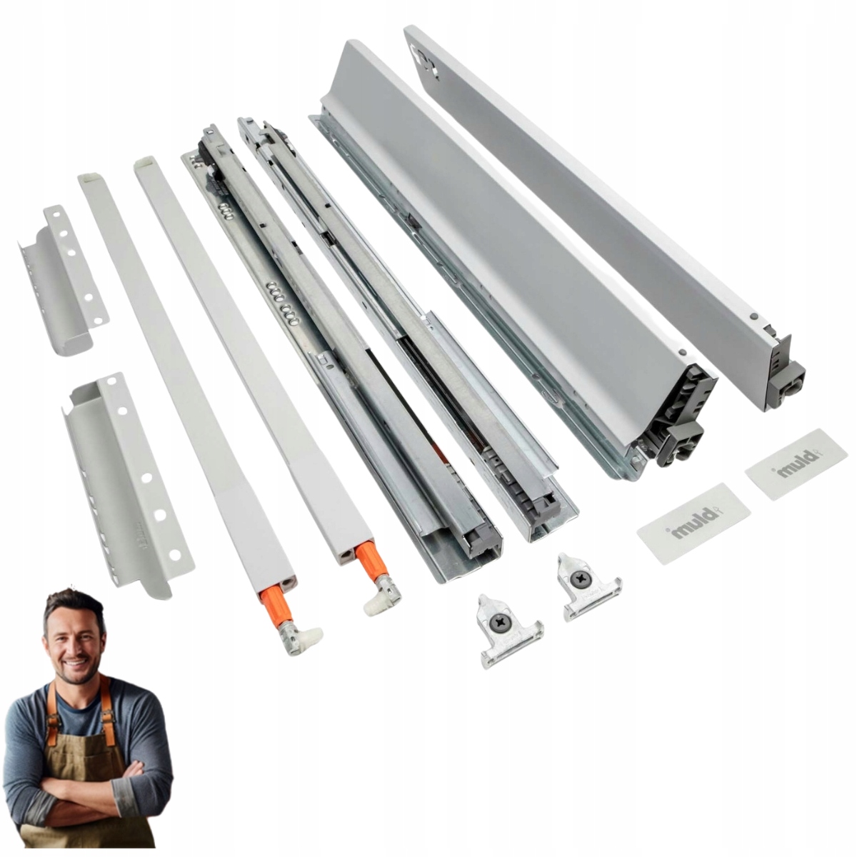 Šuplík Blum Tandembox Antaro 450 mm Vysoká 199 mm Nosnost 35 kg Šedá