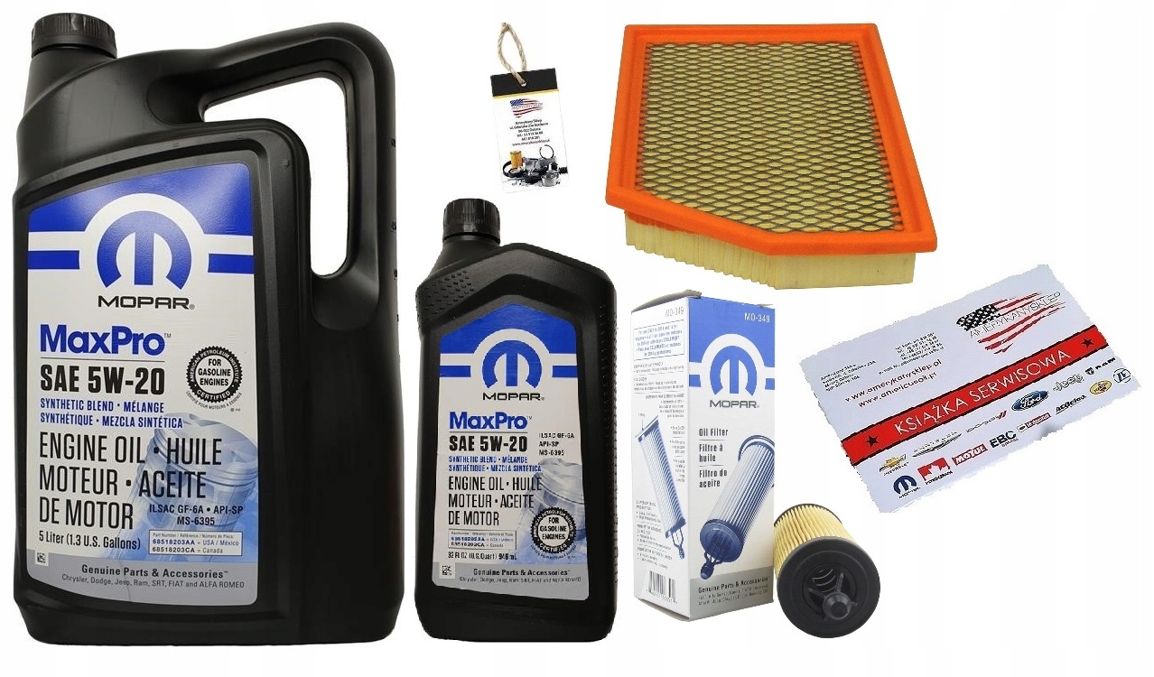 MOPAR 5W20 +FILTRY JEEP CHEROKEE 3,2 14-18 +GRATIS