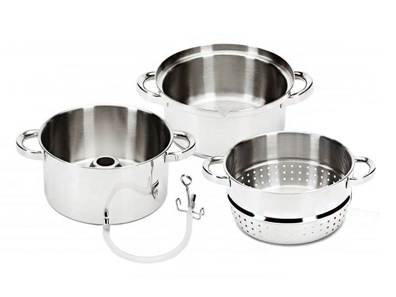 SOKOWNIK GARNEK DO OWOCÓW NITOWANE UCHWYTY 8L 26CM Marka Rossner