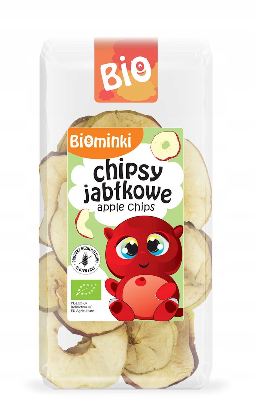 BIOMINKI chipsy jabłkowe suszone jabłka BIO 30g