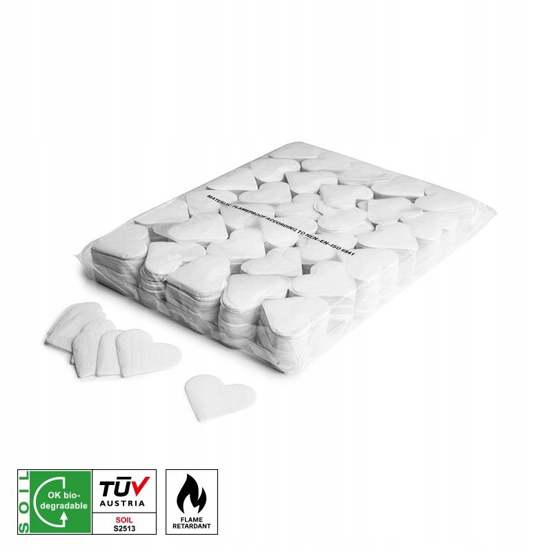 

Konfetti Magic Fx Białe Serca Confetti 1KG