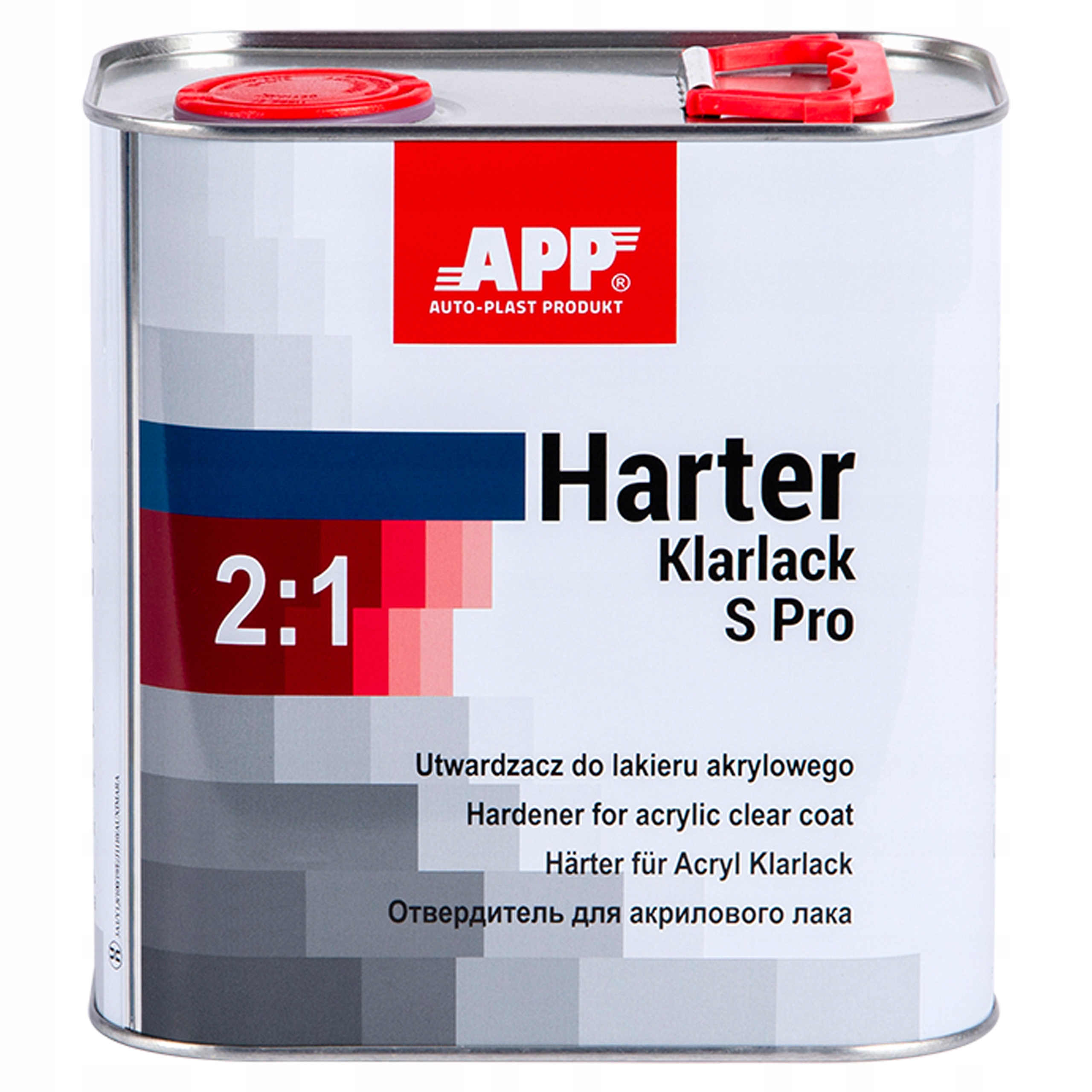 App Harter Klarlack S Pro Tužidlo na akrylový lak normální 2,5L