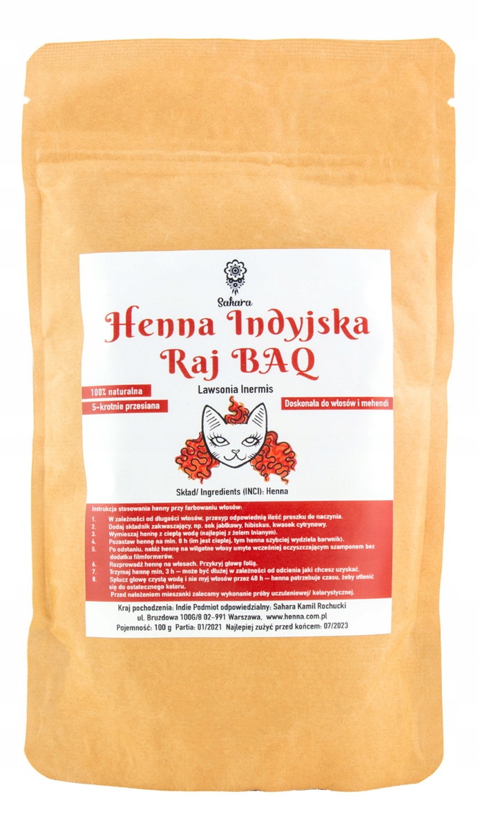 Sahara Henna Rajasthani Raj BAQ 100 g