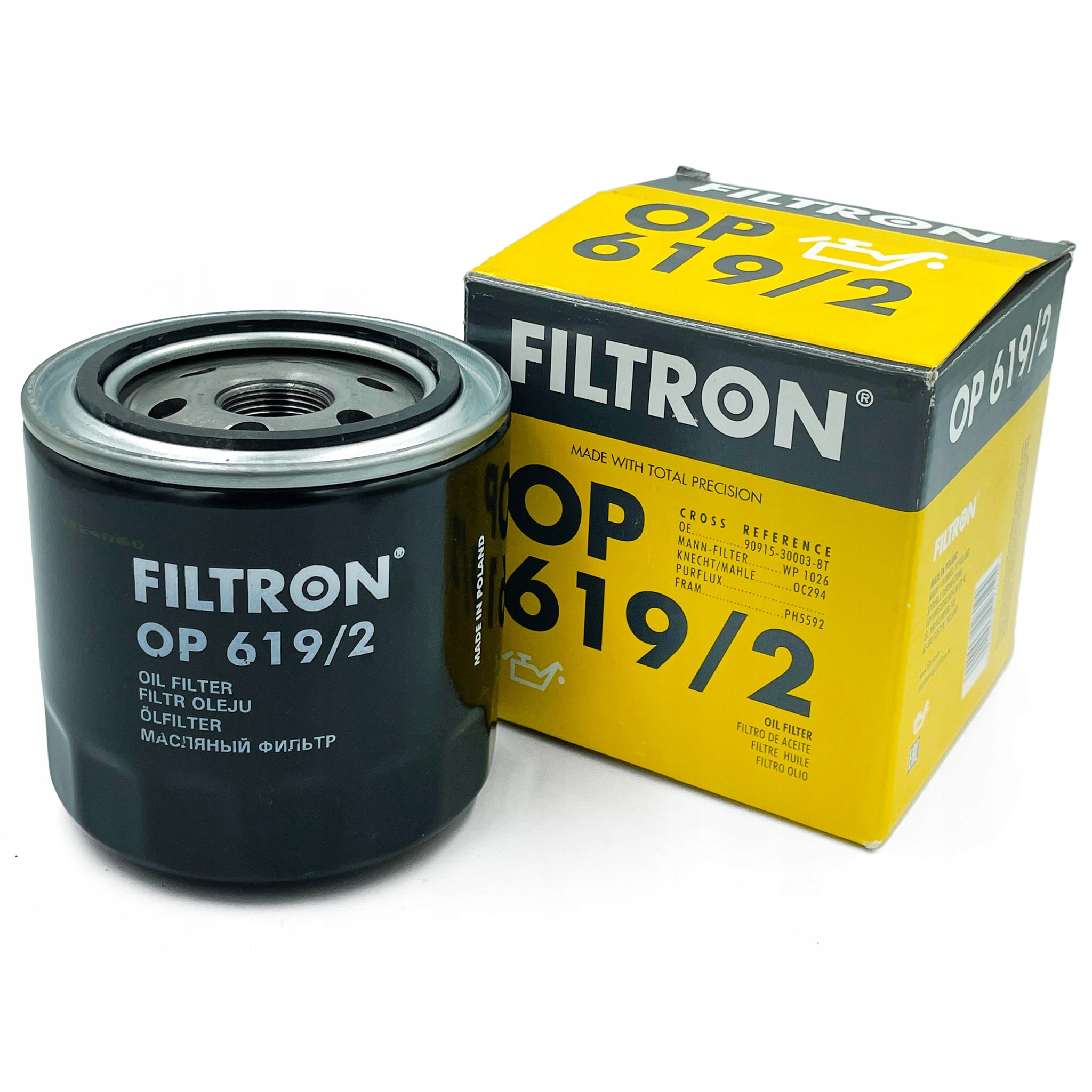 FILTRON FILTR OLEJU OP619/2 do TOYOTA AVENSIS