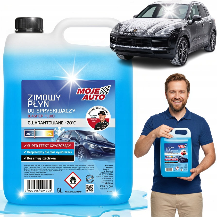 Płyn Do Spryskiwaczy Zimowy Moje Auto -20°C 5L Odporny Na Mróz