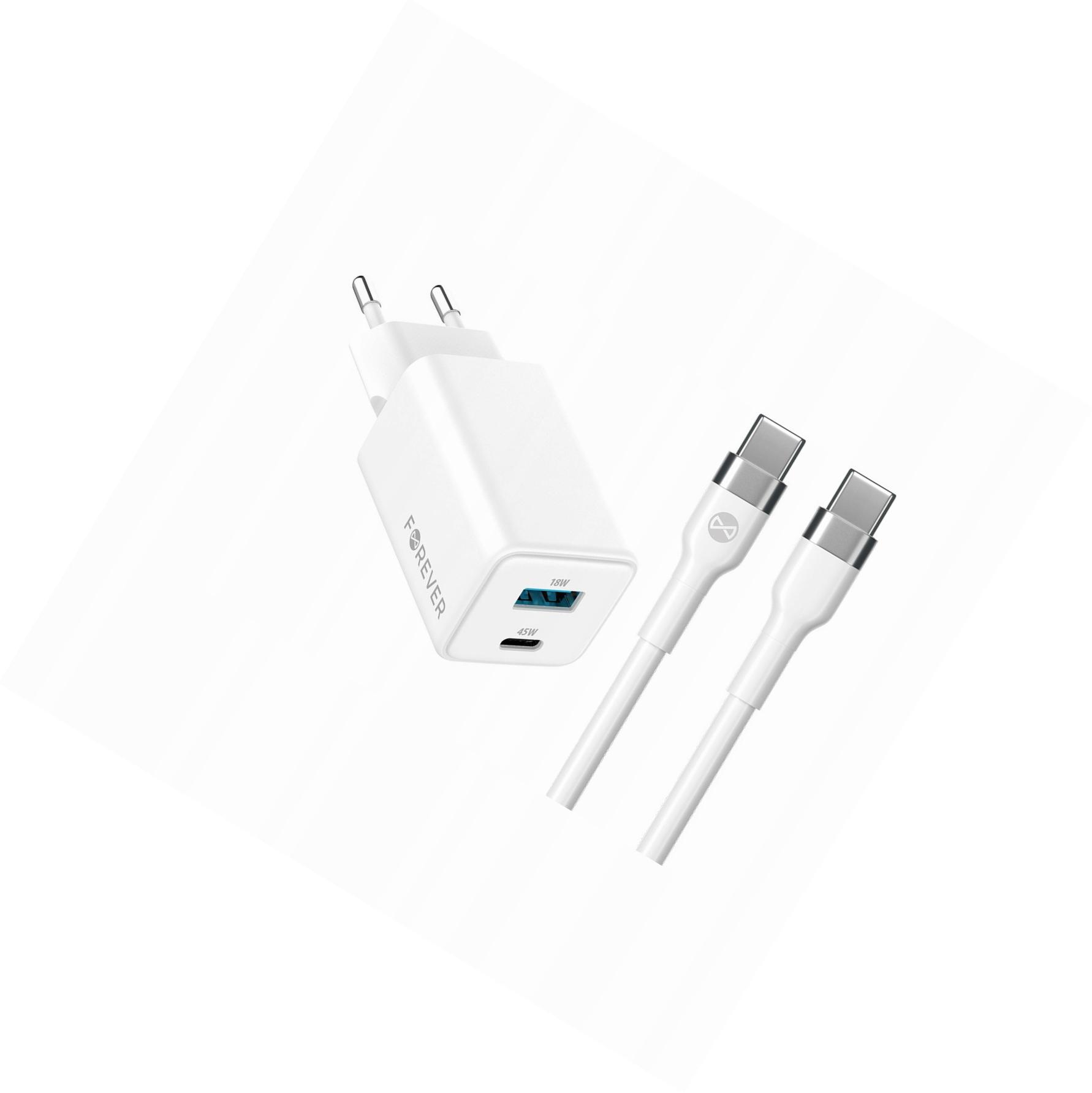 Szybka ładowarka GaN 45W Usb-c z kablem do Samsung Galaxy S22