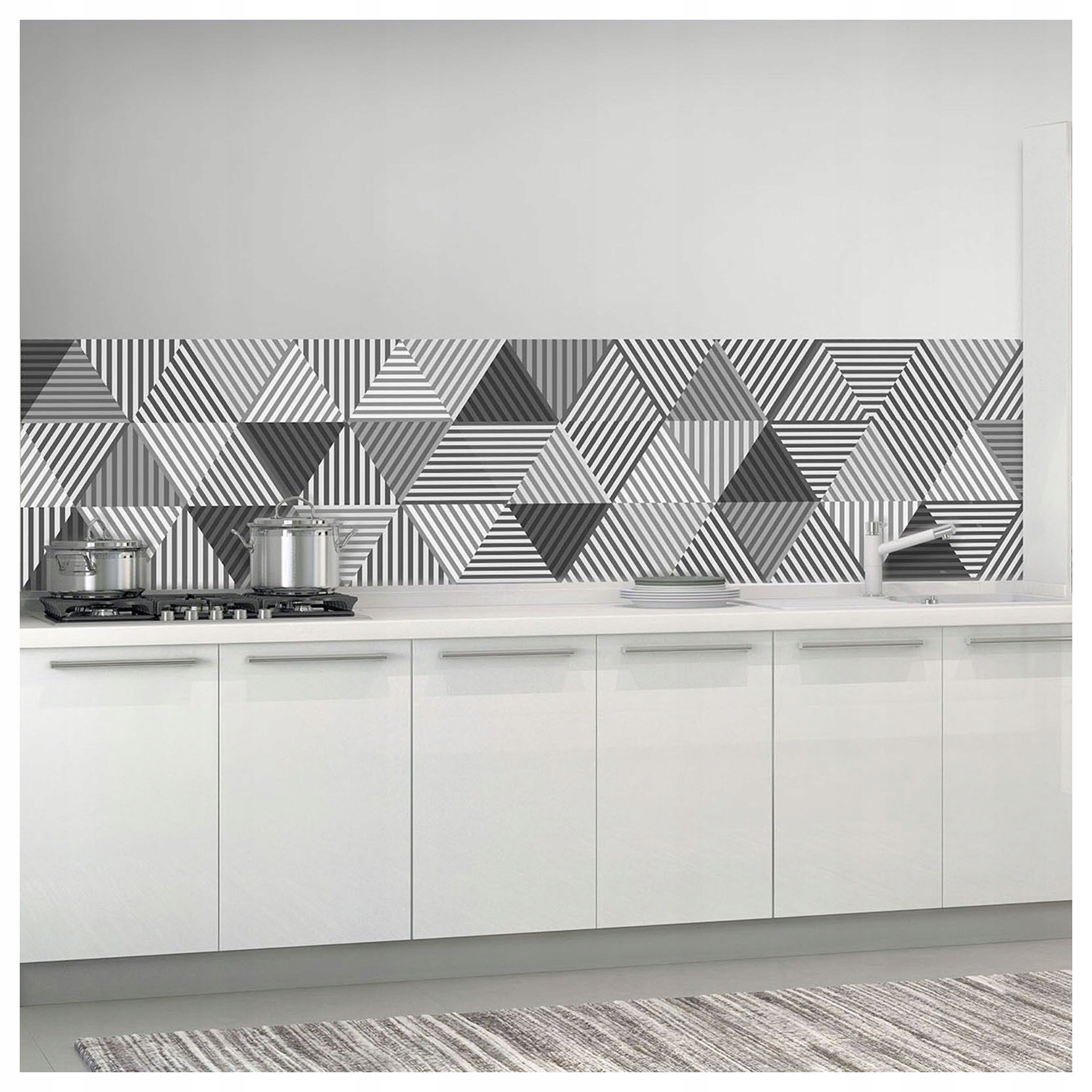 Vliesová fototapeta Geometrické trojúhelníky abstrakce pozadí 250x60 lepidlo