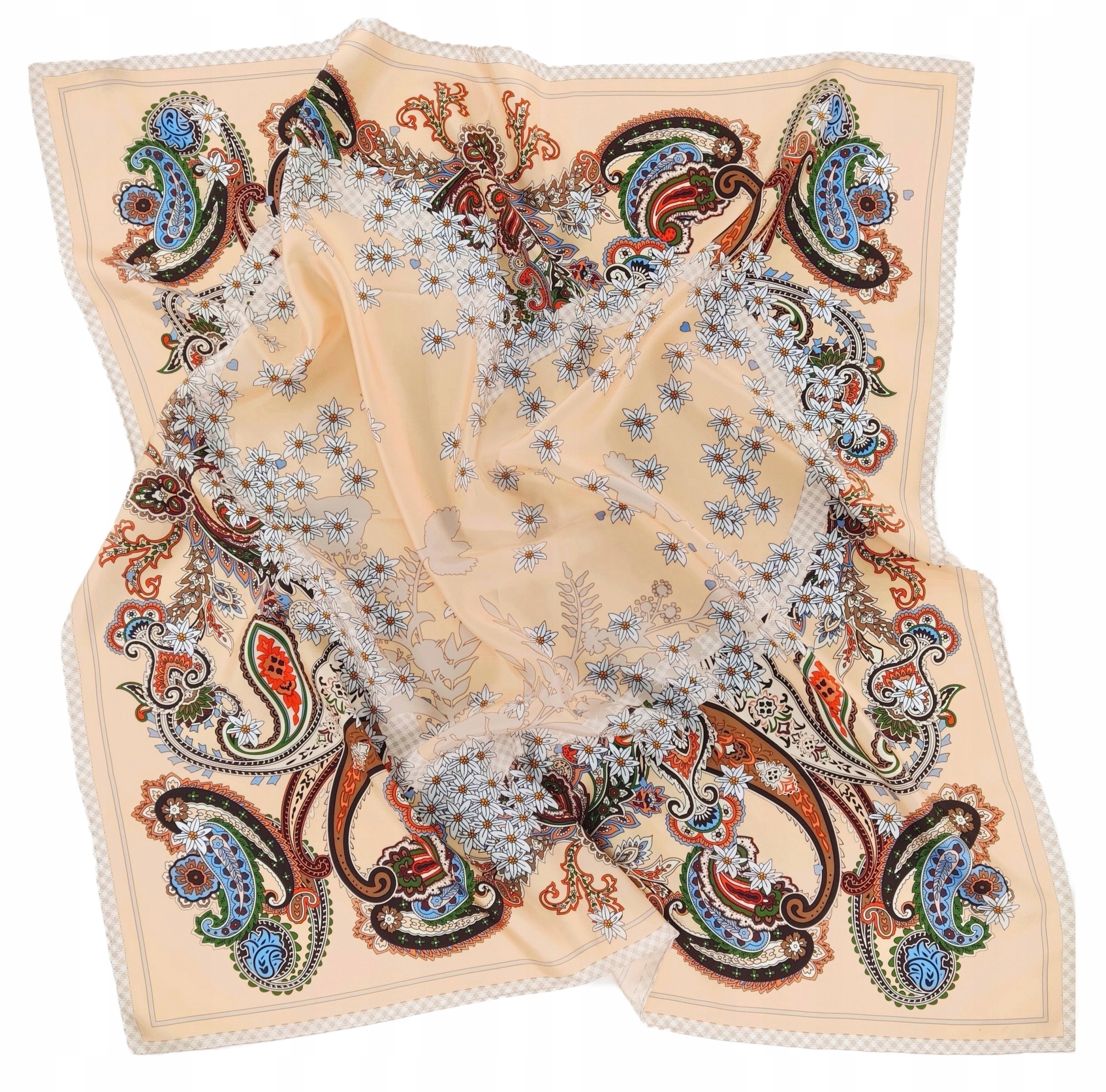 100% Hedvábný Značkový Šátek, Šátek, Prémiová Kvalita+