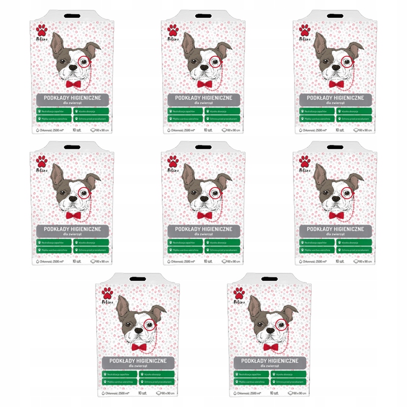 na jedno použití podložky pro zvířata Petino 10 ks 60x90 cm X8