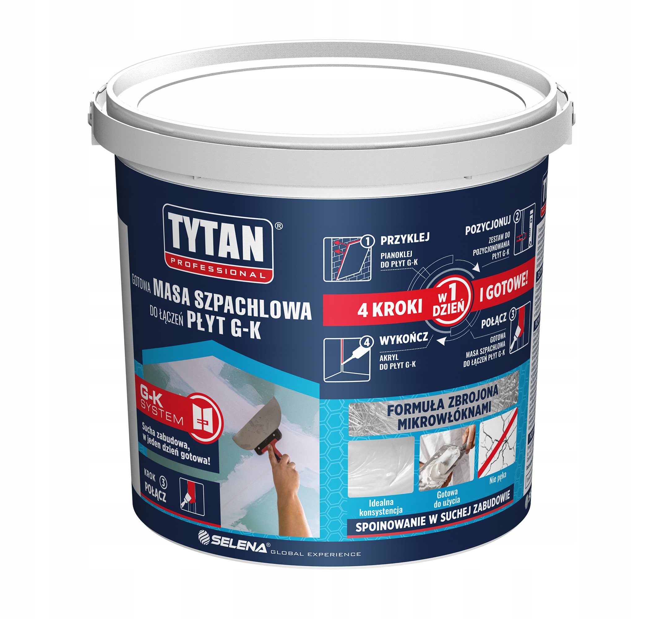 

Tytan Szpachlowa Masa Do Łączeń Gk 5kg 0,3 KG/M2