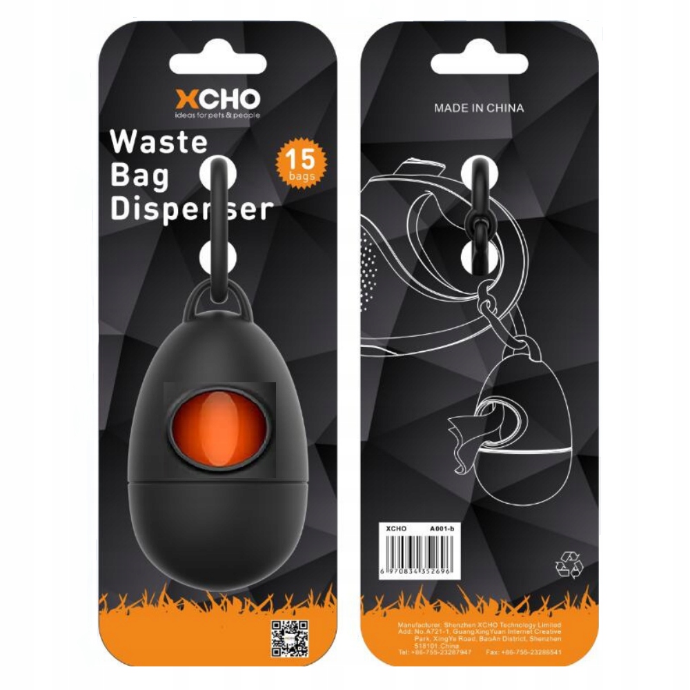 

Pojemnik na woreczki do smyczy Xcho woreczki