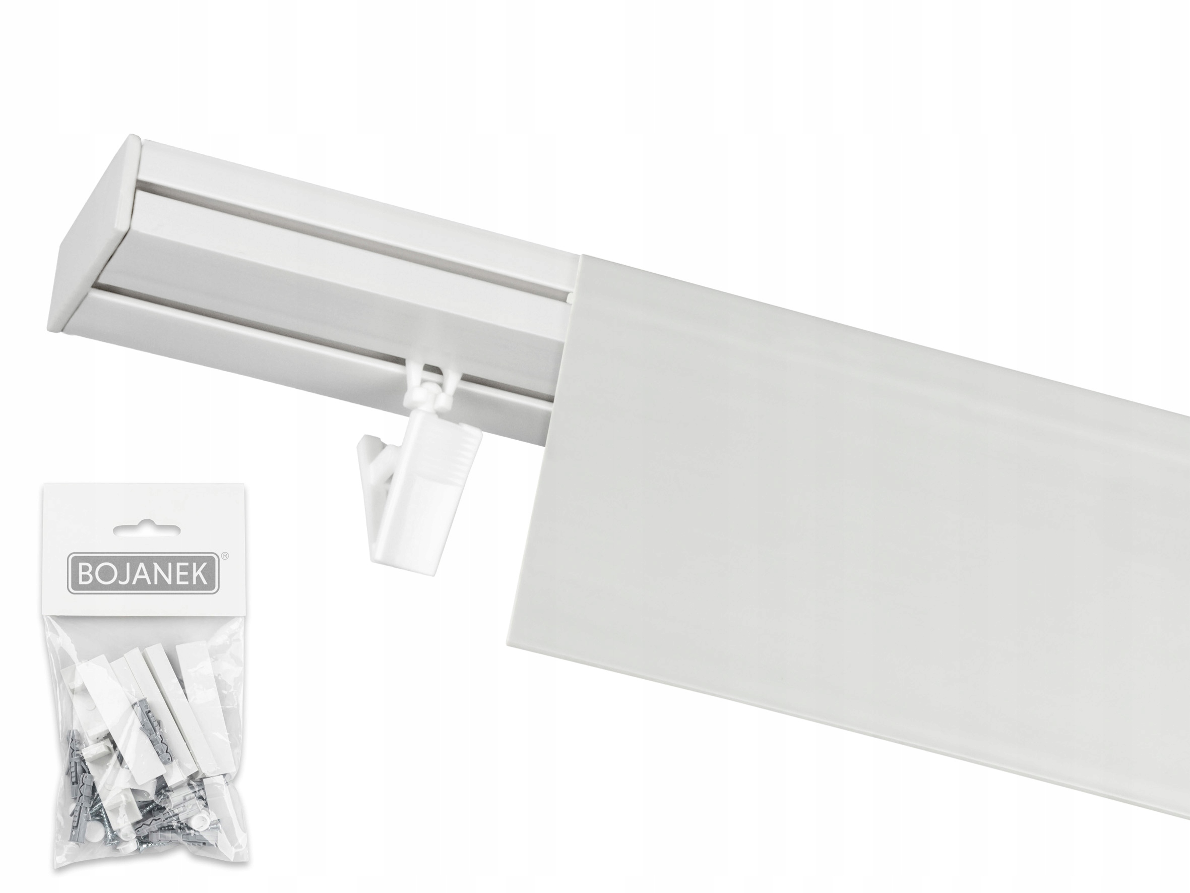 SZYNA SUFITOWA PCV I-torowa z Osłoną Kolor 280cm