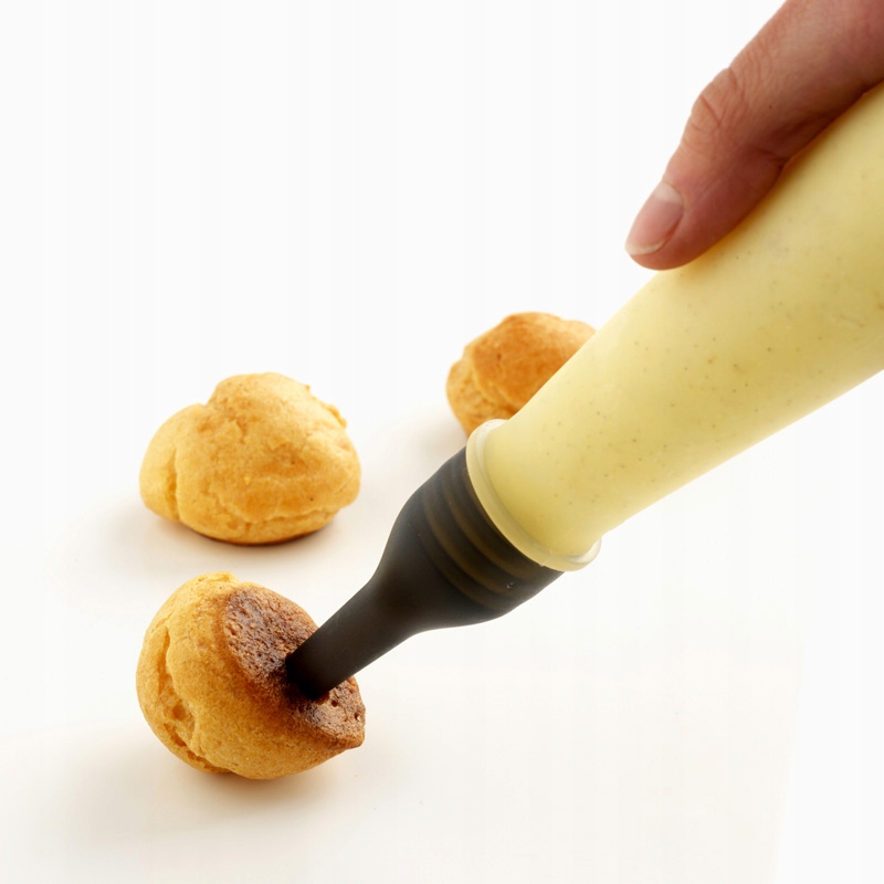 MASTRAD Silikonowy worek cukierniczy z akcesoriami 0,5 L i 1L_OUTLET! Stan opakowania otwarte