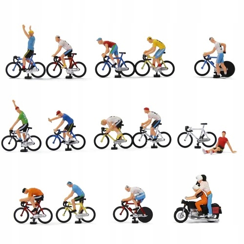 Figurky Na Maketu 1:87 H0 Cyklisté 14 Ks