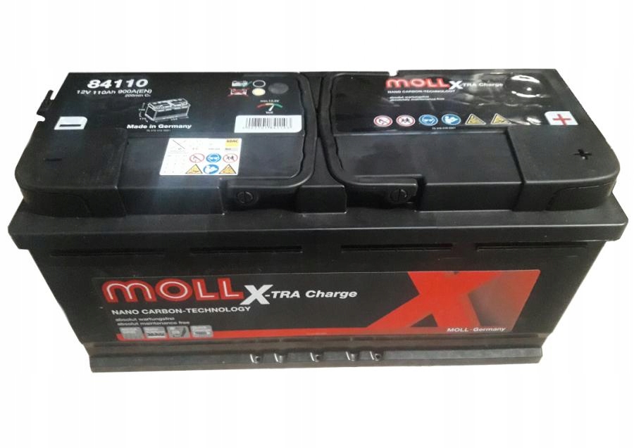 MX84110 - Аккумулятор 110ah, 900A P + MOLL X-tra Charge 84110