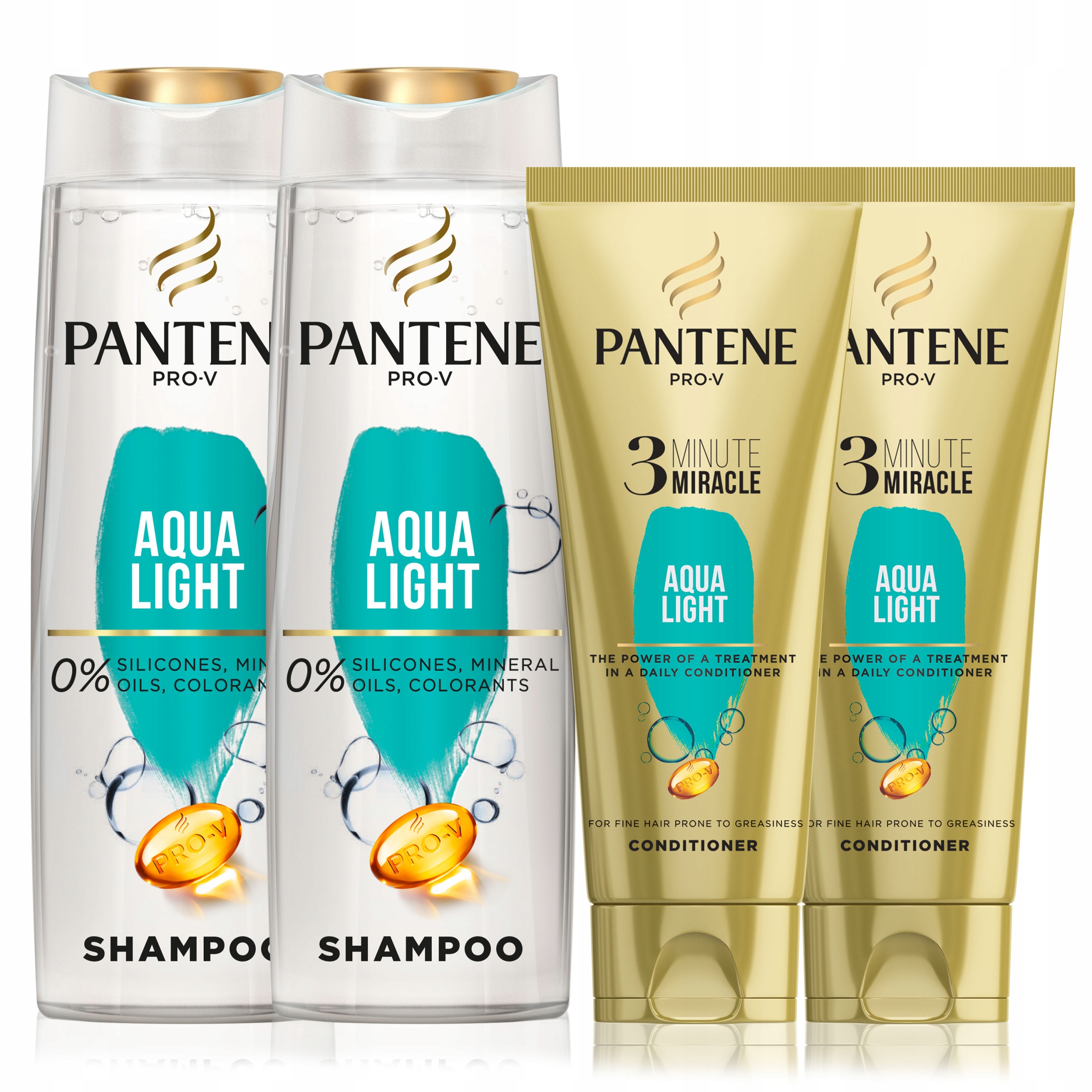 

Pantene Pro-V Aqua zestaw 2x szampon + 2x odżywka