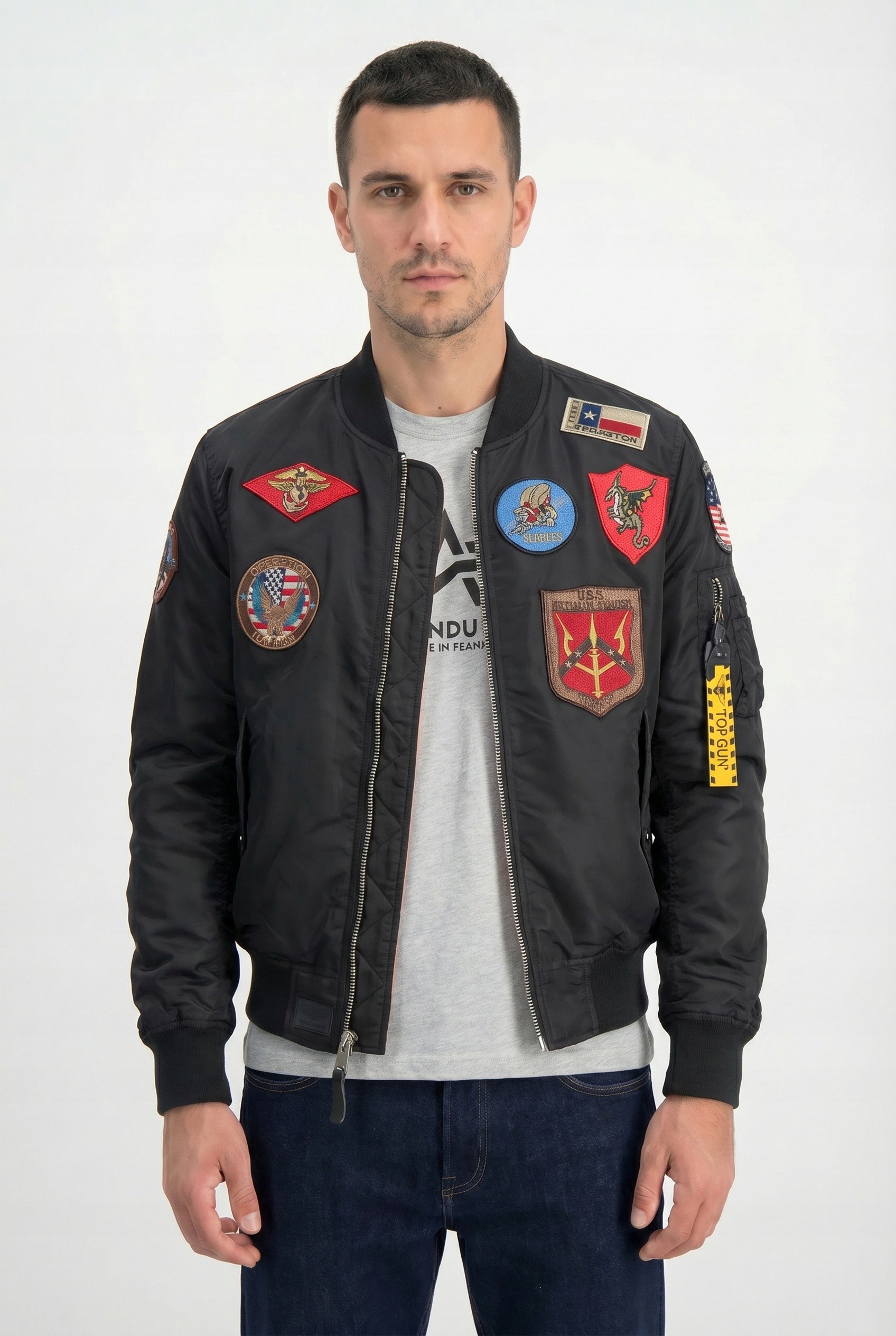 bunda Top Gun MA-1 Pilot Bomber Lw černá XL