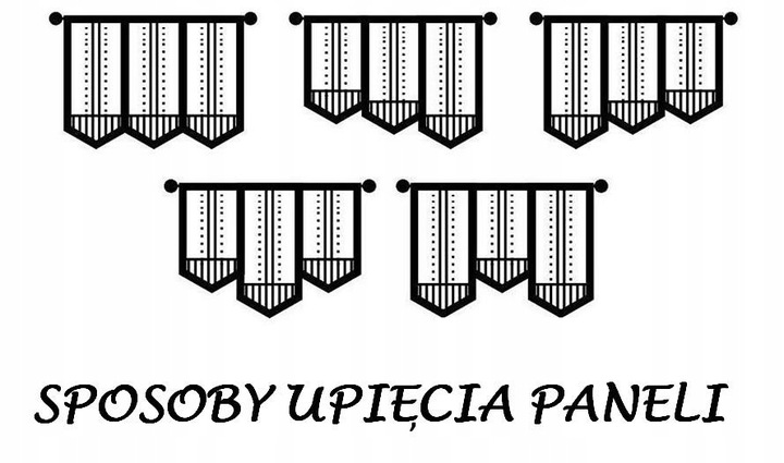 Panel, ekran, ażur, firana PORTOS rozm. 90x230cm Marka HomeDekorator