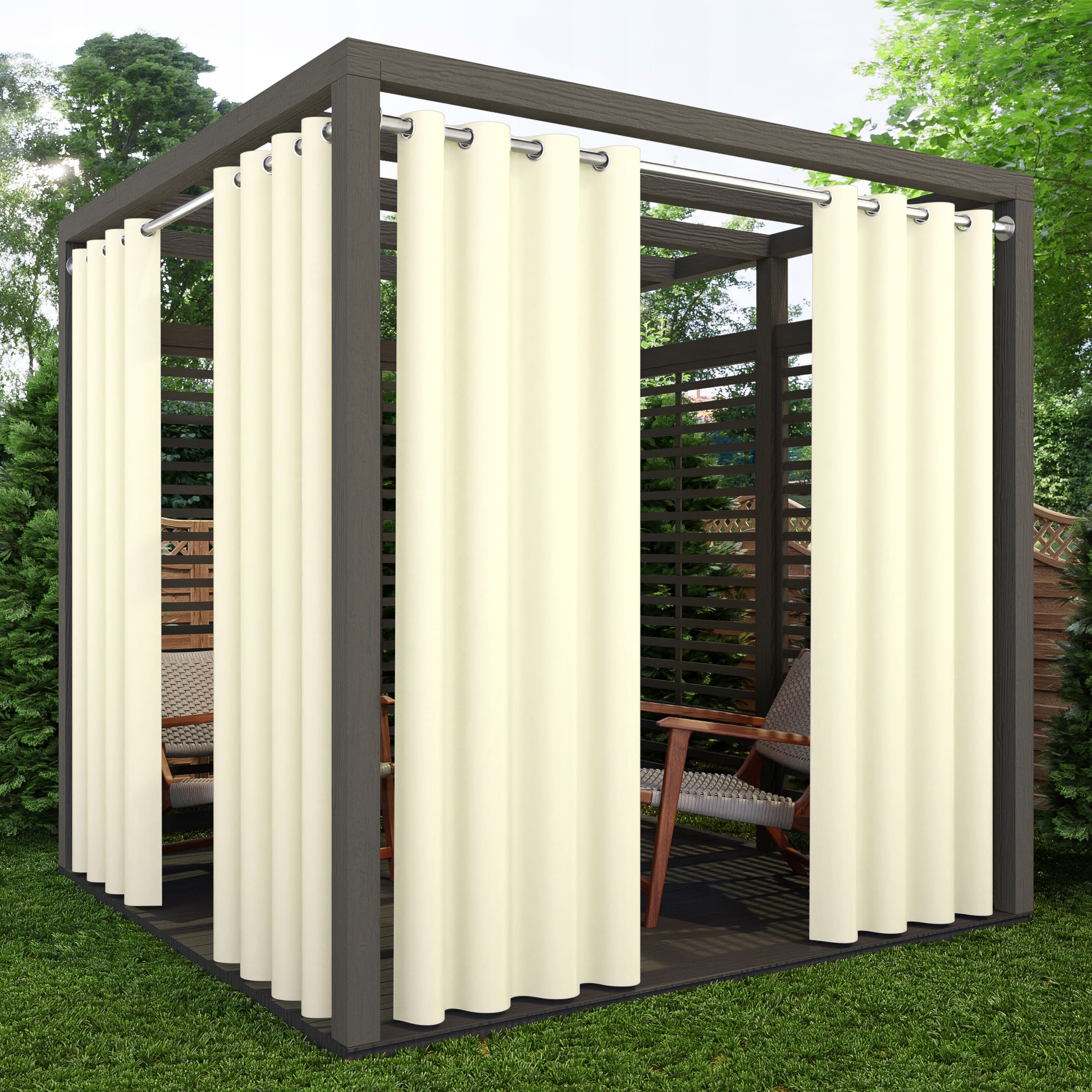 ZASŁONY OGRODOWE WODOODPORNE 155x230 DO ALTANY PERGOLI ZASŁONA GOTOWA TARAS Kod producenta ZASŁONA TARAS ALTANA WODOODPORNE BALKON