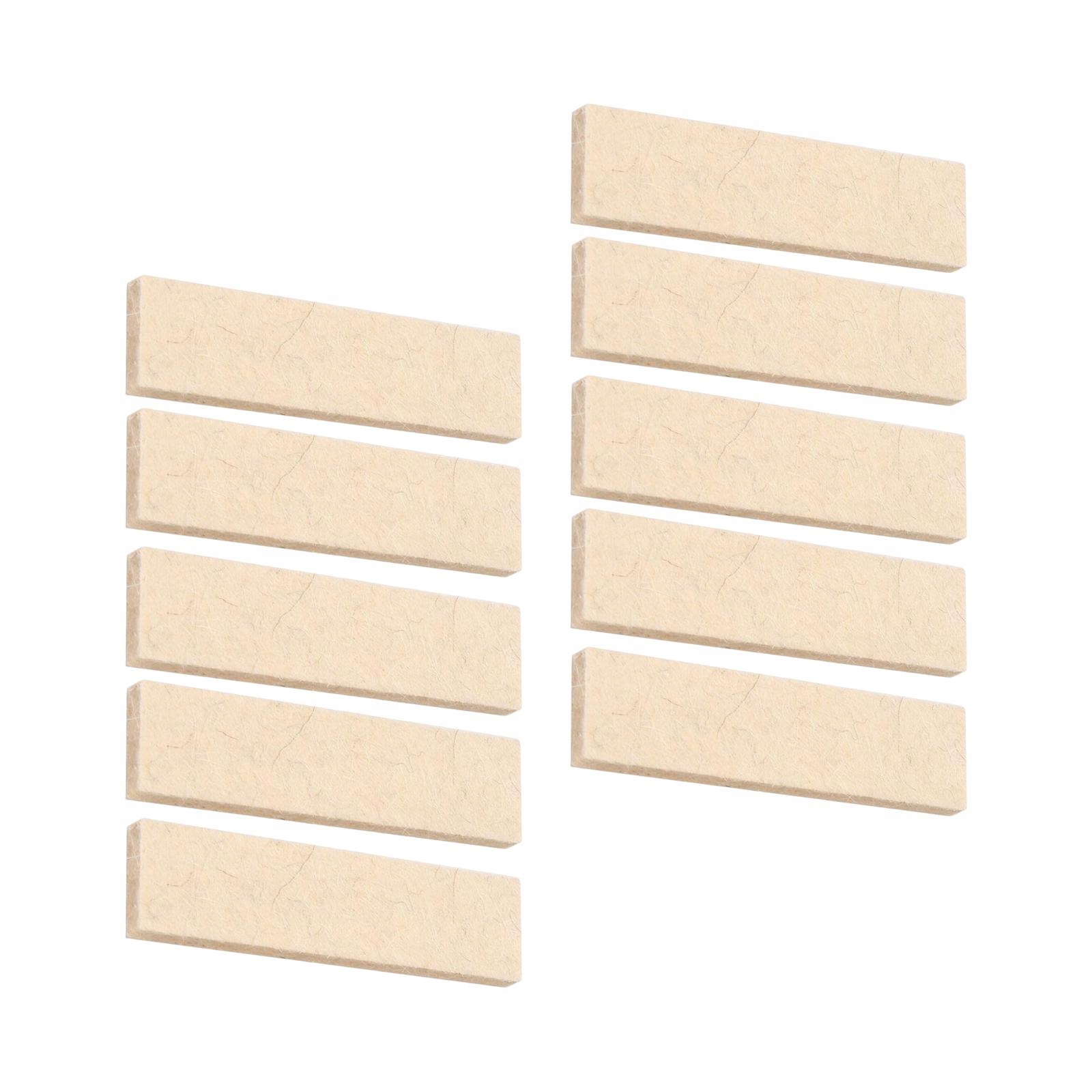 10x Wymienne klocki hamulcowe do roweru treningowego, beżowe