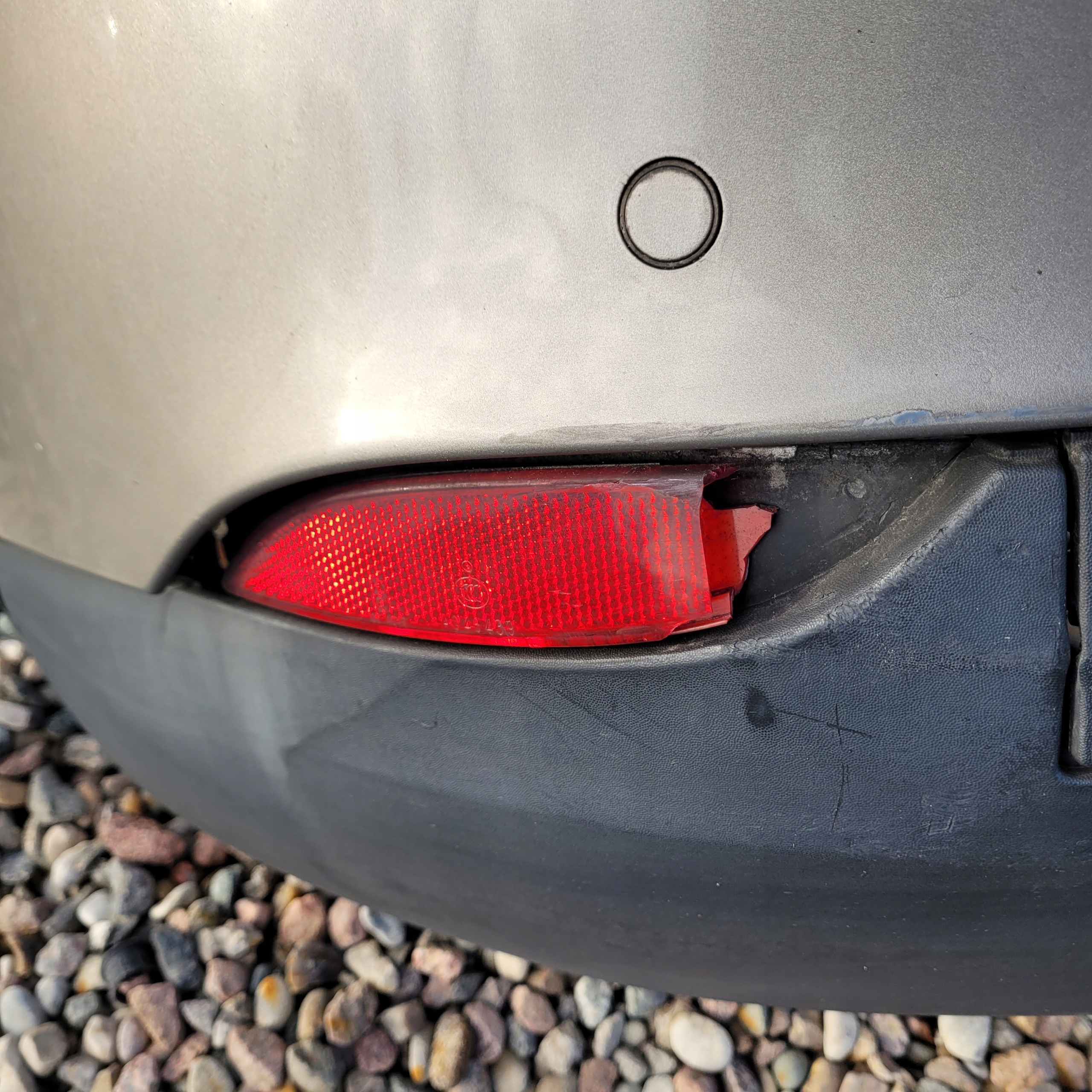 bumper rear rear part RENAULT MEGANE III HB PDC