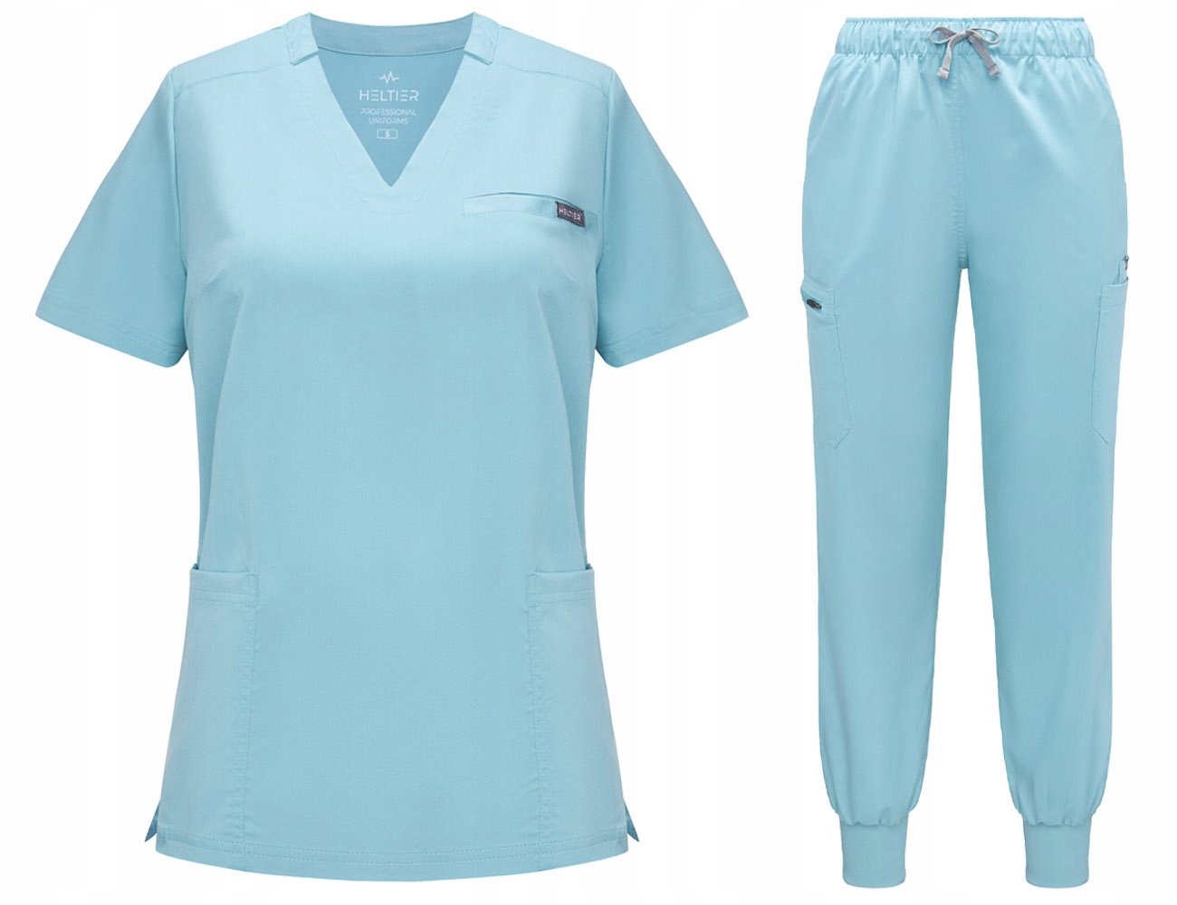 Komplet Medyczny Damski Scrub Uniform, Model Remedy, Kolor Light Blue R. S
