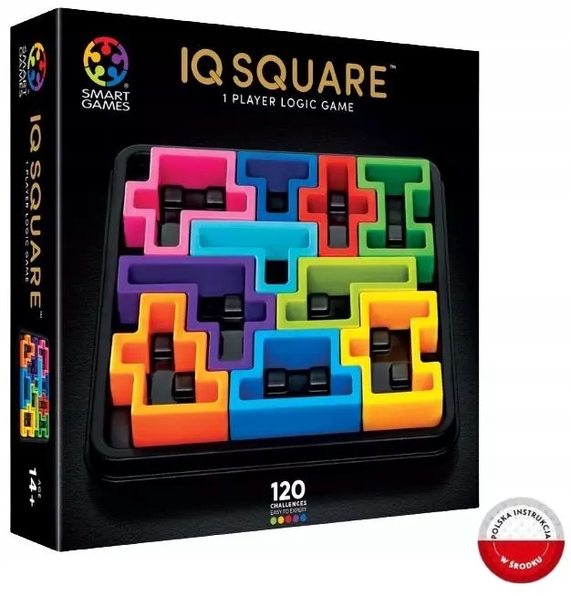Smart Games Iq Square Gra Logiczna Łamigłówka Układanka Kwadraty Gra