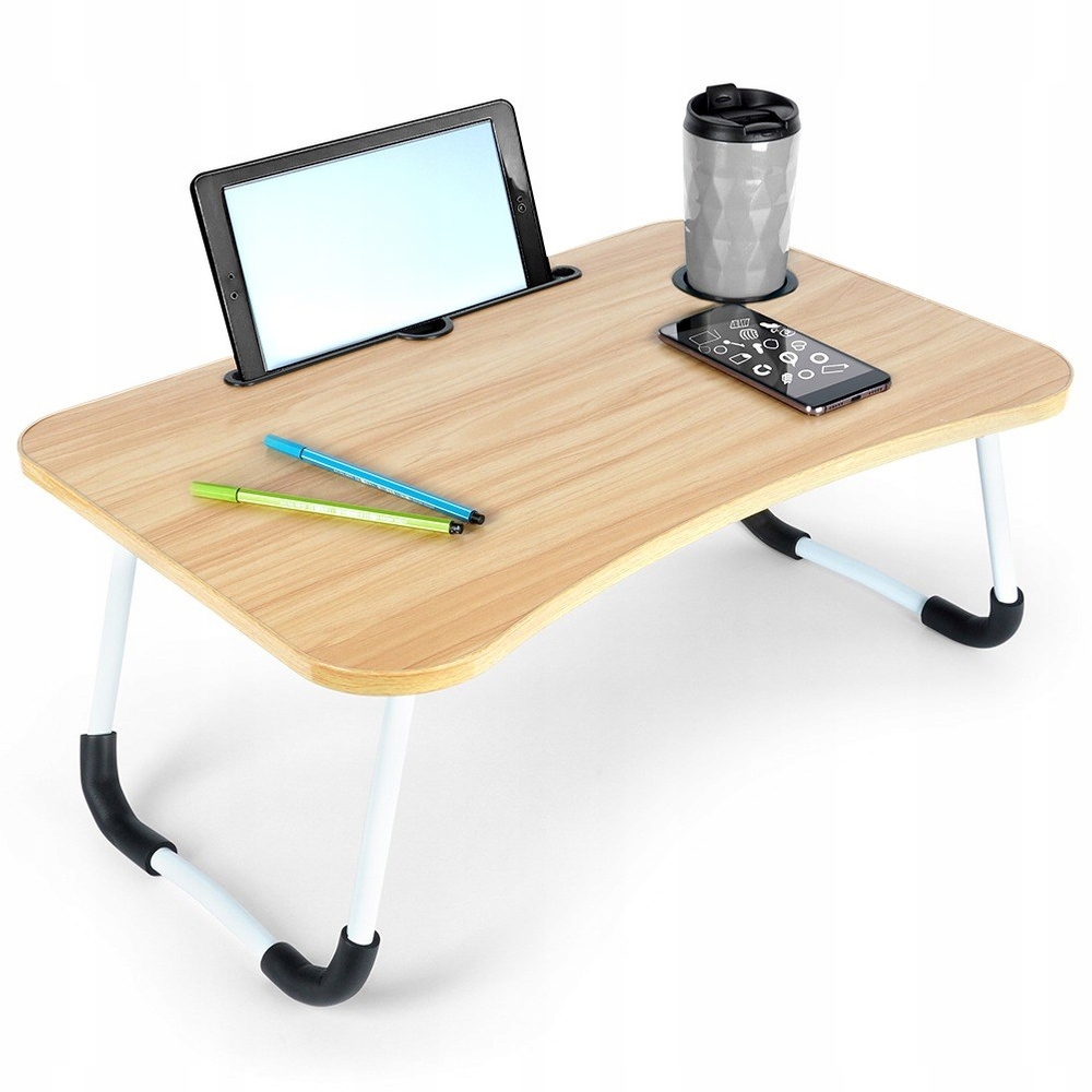 Stolik pod laptop i tablet śniadaniowy składany do łóżka 61,5x40x26 cm, Vil