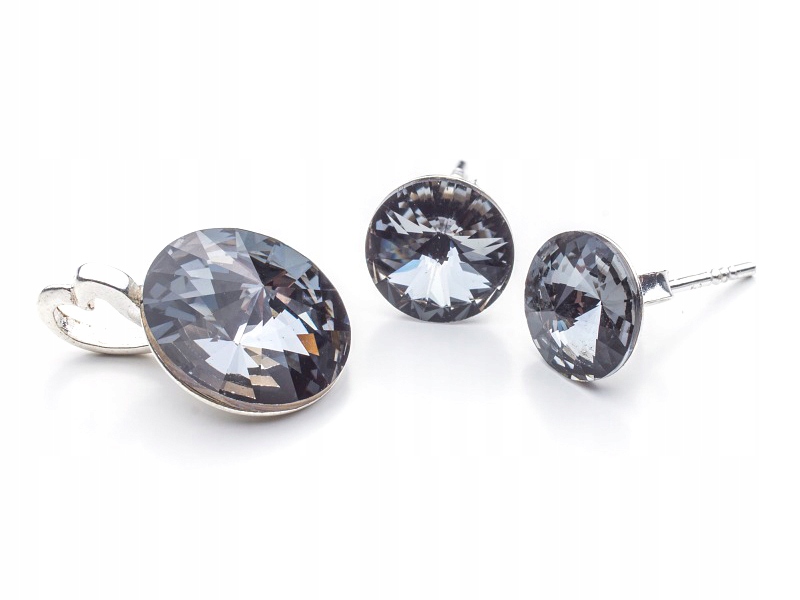 

Komplet srebrny 925 Rivoli z kr. Swarovski Sini