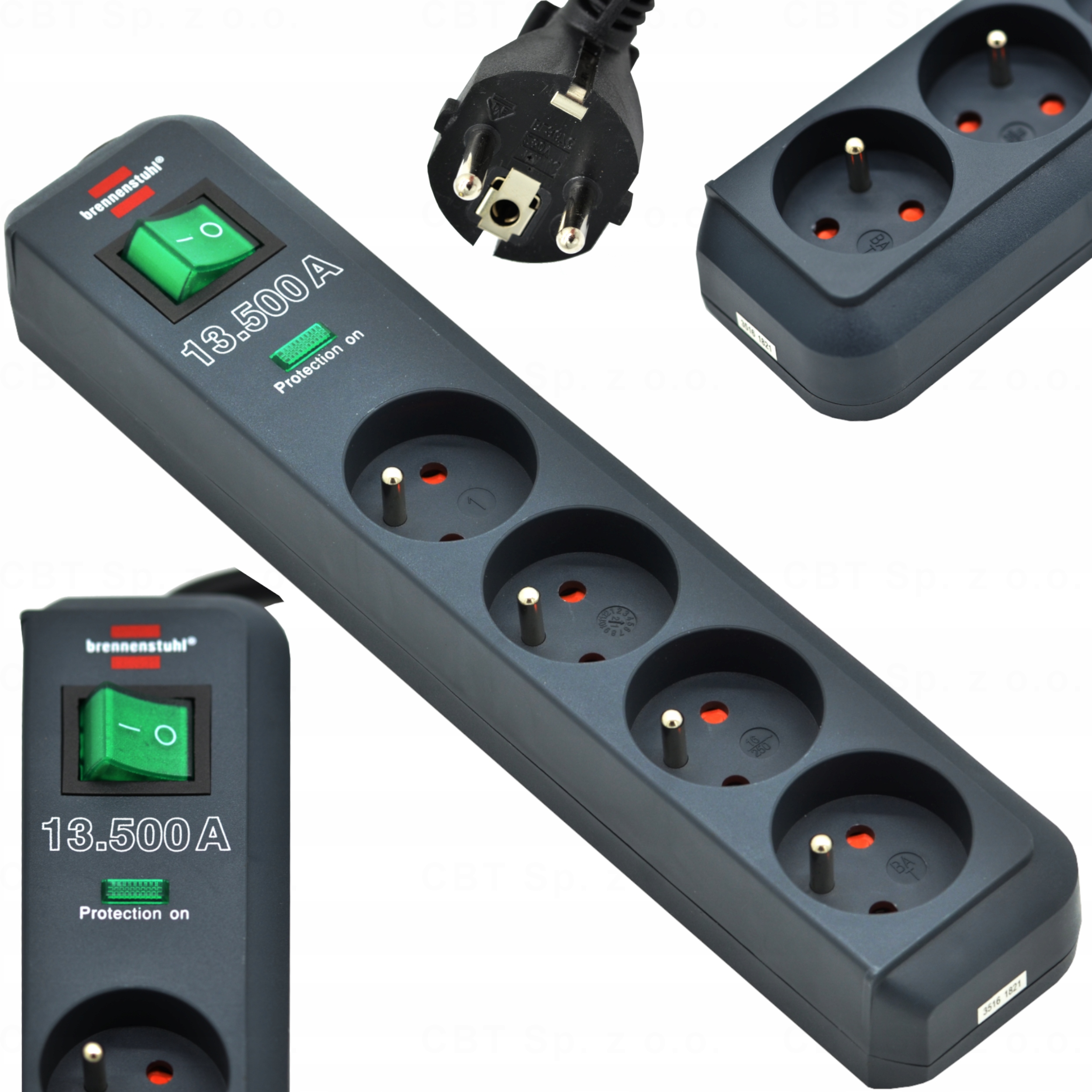 

Listwa Przeciwprzepięciowa 4G Brennenstuhl 13.500A