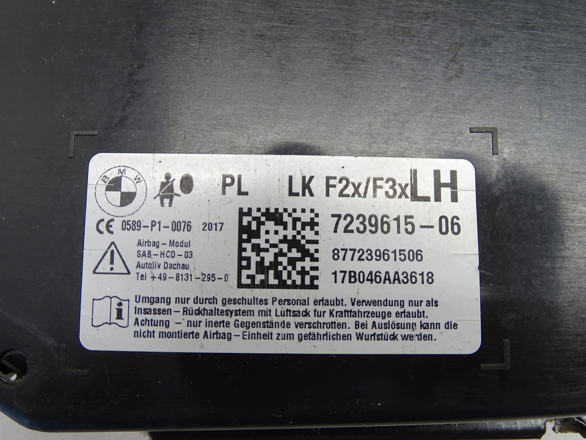 airbag airbag side left BMW 4 7239615