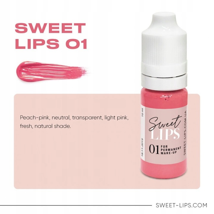 Pigment pro permanentní make-up Sweet lips #1 5 ml